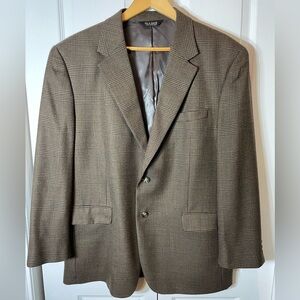 Jos. A. Bank Brown Checkered Blazer